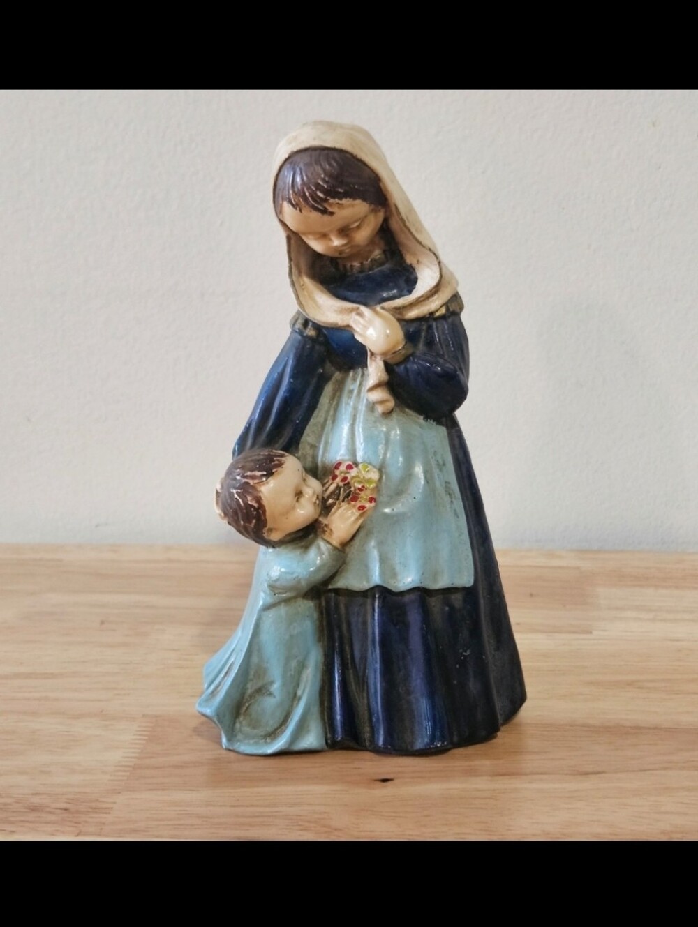 Vintage Kitchen Madonna with Child Figurine